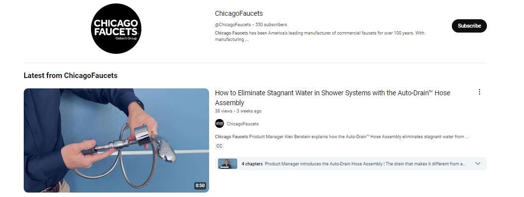 Chicago Faucets YouTube Channel